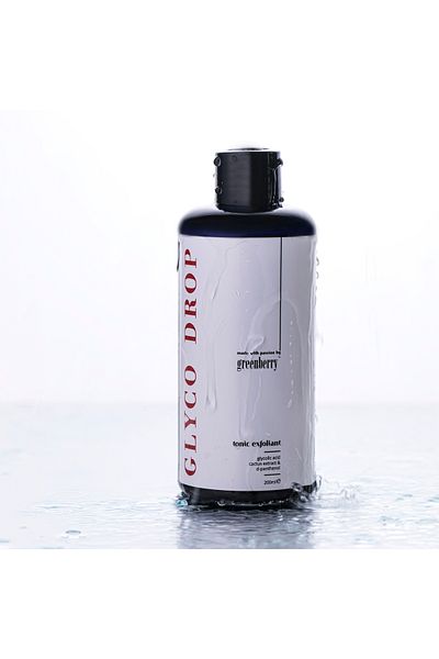 Greenberry Glyco Drop exfoliating toner with glycolic acid and d-panthenol, Greenberry Skincare, 200ml