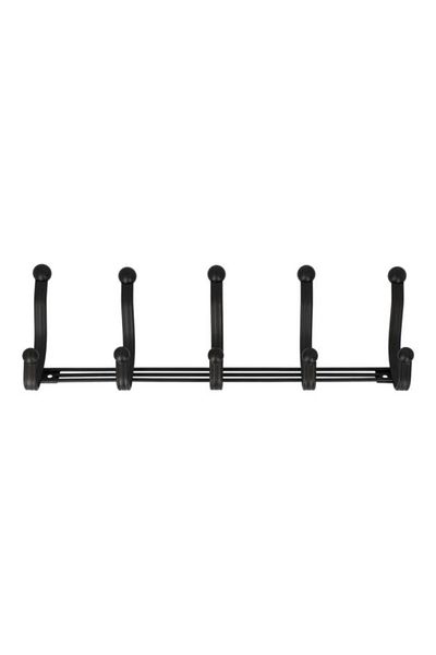 Generic رف حائطي من InterDesign York Lyra بخمسة خطافات، برونزي رقم 53671