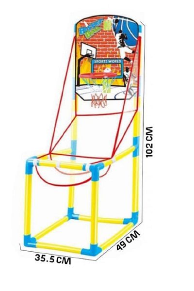 rexa Goal Ring Toss Game with Basketball Backboard & Portable Football Net