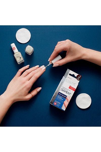Eveline Cosmetics Nail Therapy Diamond Hard and Shiny Nail Conditioner Treatment for Nails (12ml)