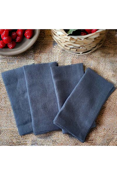E.V.A. Home Decor Luna Pier Linen Napkin - Set of 4 pieces