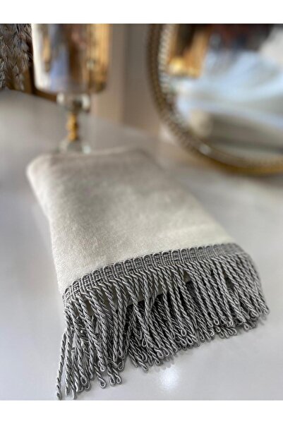 kumru çeyizz %100 Bambu Püsküllü Yüz Havlusu 50x90