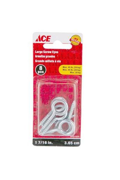 ACE Large Screw Eyes (3.65 cm, 8 pcs)