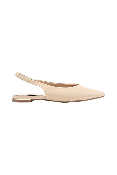 BATA Solid Slip-On Pointed Toe Sandals