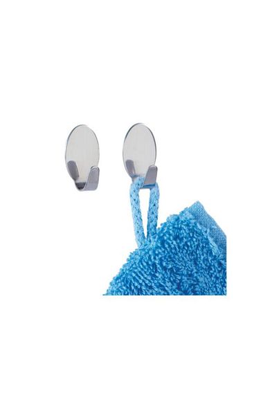 Generic خطاف وينكو ميدجيت لامع فضي مكون من 4 قطع