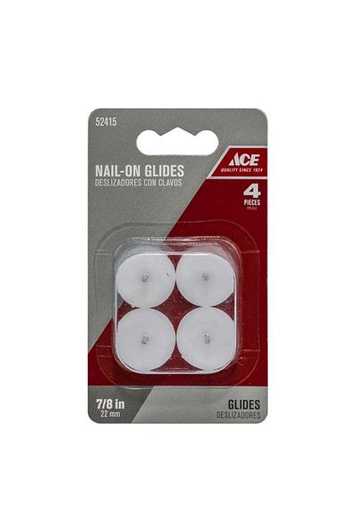 Generic ACE 4 قطع من النايلون الأبيض 22 مم