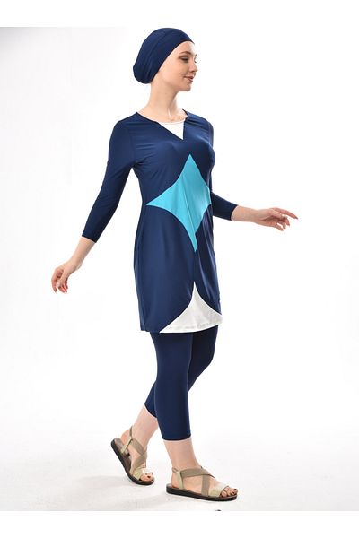 Ranuna Pool Swimsuit - Navy Blue - Ranuna