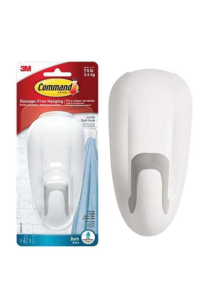 Generic 3M Command Bathroom Hook Large White 17600B