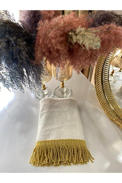 kumru çeyizz %100 Bambu Püsküllü Yüz Havlusu 50x90