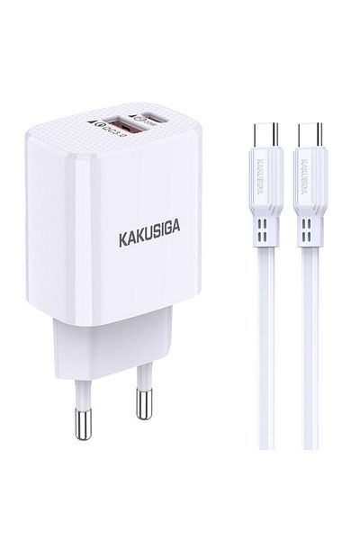 REDz Accessories Pachet adaptor KSC-925 cu cablu Type-C de 1 m, pentru iPhone 15/16/17 și Android, alimentare PD20W, alb