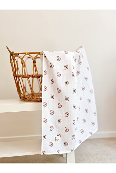 Jr Bunnies Rainbow - Multi-Purpose Muslin Blanket