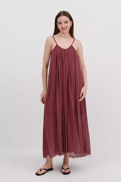 Addax Long Dress with Rope Strap E3173
