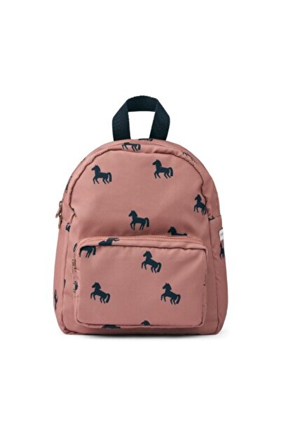 Liewood Children's Backpack Allan - Horses / Dark Rosetta