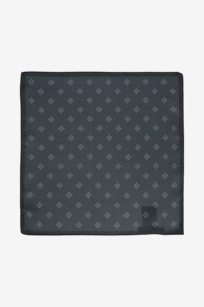 ALTINYILDIZ CLASSICS Men's Black Patterned Handkerchief