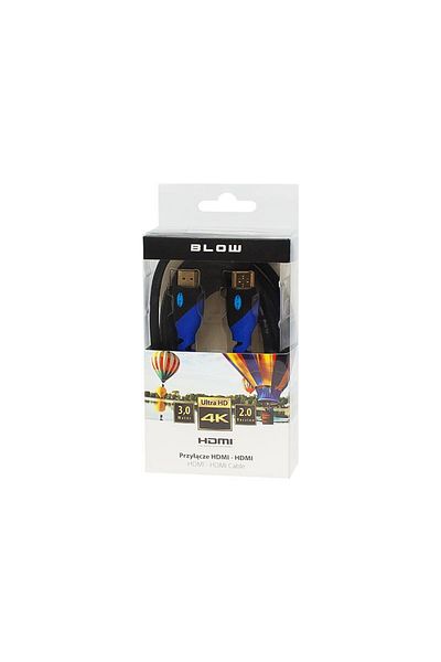 Blow Cablu HDMI-HDMI Blow, Lungime 3 m, culoare albastru