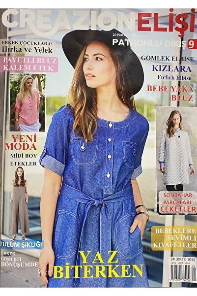 Tuva Yayıncılık Creazion Elişi Patronlu Dikiş Dergisi 2015/03 Sayı 9