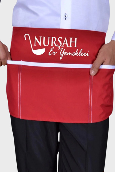 Üniformanya مريلة قصيرة مع اسم هدية مطعم مقهى مخبز فندق بائع الزهور صالون تصفيف الشعر صالون تجميل ورشة عمل فنية