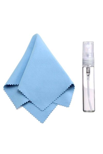FONIX Screen Cleaning Kit with Microfiber Cloth and Spray, Blue, 10 ml