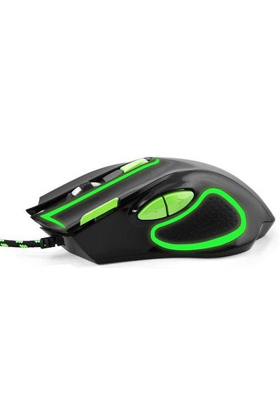 ESPERANZA Mouse gaming cu fir, pentru jucatori incepatori si experimentati, HAWK, 7 butoane, verde