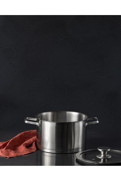 Madame Coco Raye Deep Pot - Steel - 22 cm