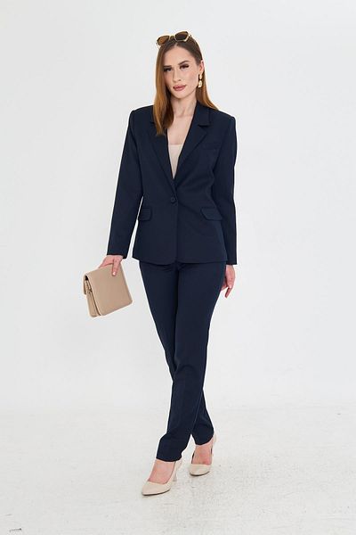 LOVELF One Button Polyviscon Suit Navy Blue