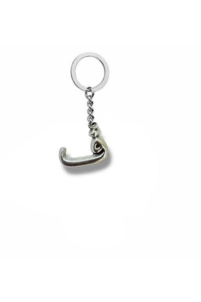 Herşey Nota Arabic Fe (ف) Letter Keychain – Zamak Plated Meaningful Metal Accessory