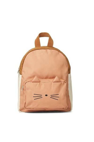 Liewood Children's Backpack, Liewood, Cat, Polyester, 23x28x11cm, Orange