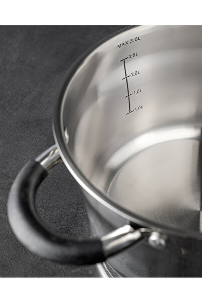 Madame Coco Madeline Derin Tencere - Çelik - 20 cm