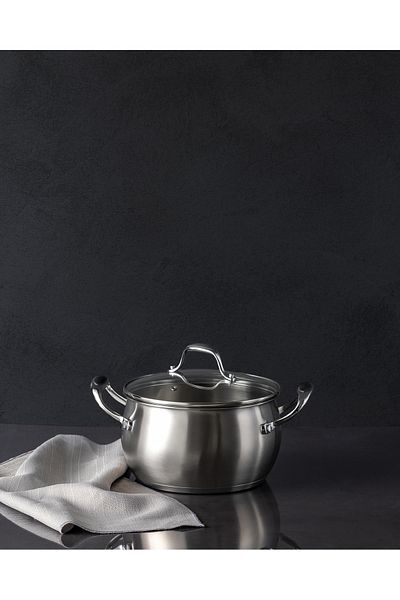 Madame Coco Avery Deep Pot - Steel - 20 cm