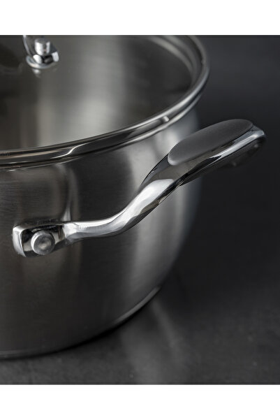 Madame Coco Avery Derin Tencere - Çelik - 20 cm