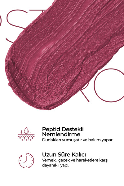 JOWE Professional Yoğun Renk Ve Nemlendirme Sağlayan Peptide İçerikli Ruj - 260 Mulbery Crush