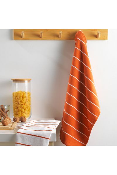 Schafer Home Misha 2 Pack Drying Cloth 40X60 Cm-Orange