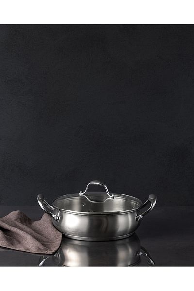 Madame Coco Avery Short Pot - Steel - 24 cm