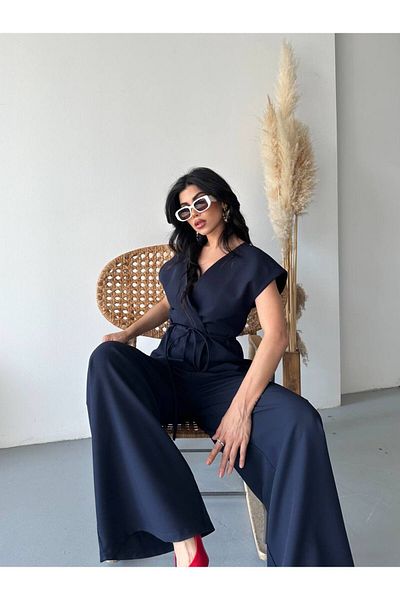 Zoe Zoe Designer Vest Pants Suit - Buttoned and Laced Waist
