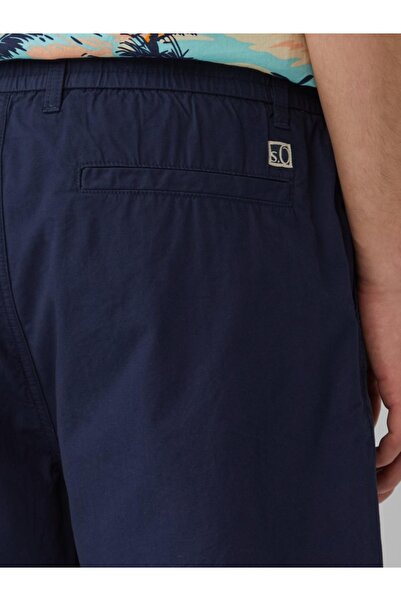 s.Oliver Men's Chino Shorts, Detroit, Mid Waist, Regular Fit, Navy Blue