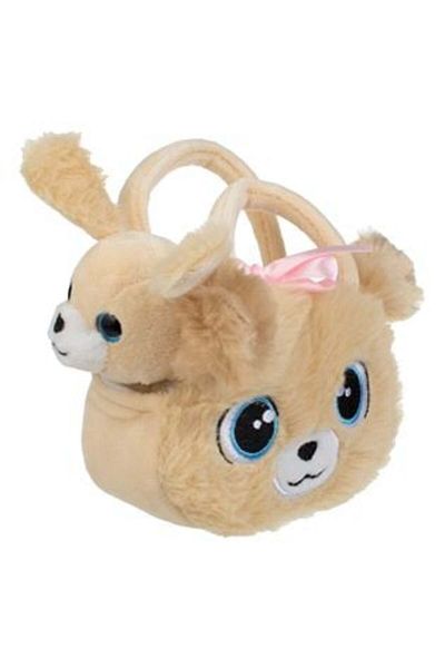 OEM Mini Brown Plush Dog in Bag 14 cm