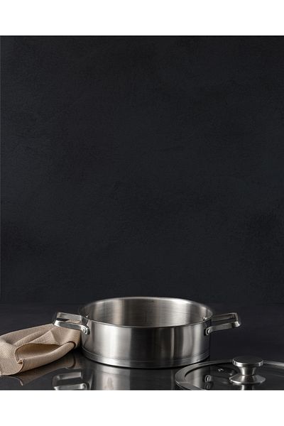 Madame Coco Raye Short Pot - Steel - 24 cm