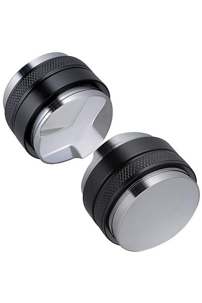 motor starter Tamper dublu cafea, BOMSTOM, 58mm, negru
