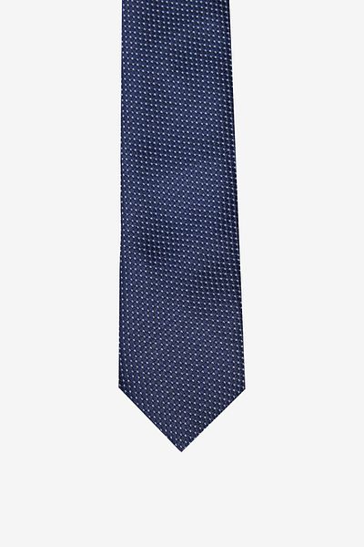 ALTINYILDIZ CLASSICS Men's Navy Blue-Light Blue Patterned Slim Tie
