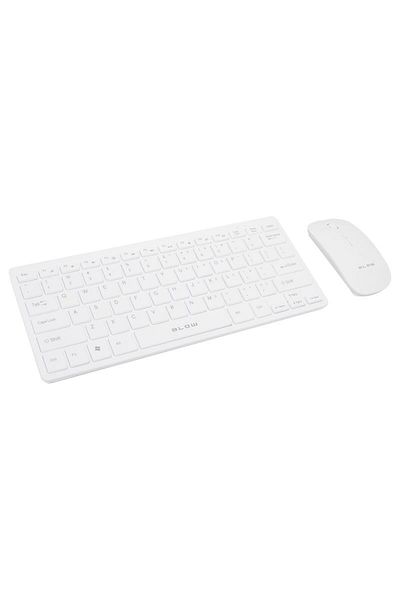 Blow BLOW KM-2 keyboard + mouse kit, wireless, 2.4 GHz, white color