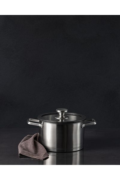 Madame Coco Raye Deep Pot - Steel - 20 cm