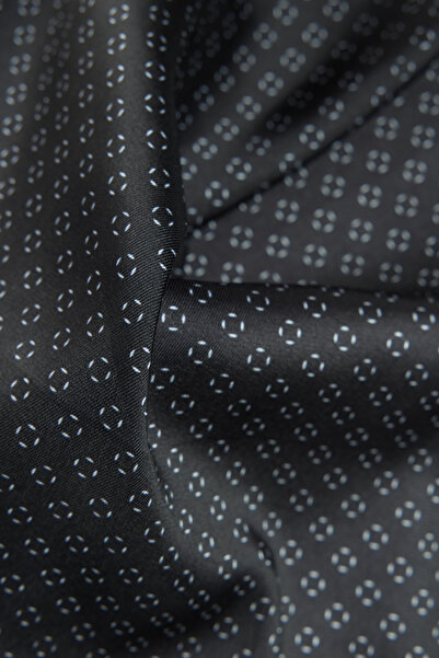 ALTINYILDIZ CLASSICS Чоловіча чорна хустинка з візерунком