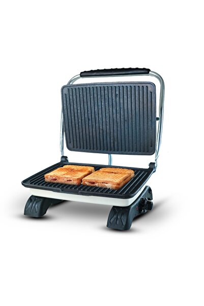 hilland Organik %100 Demir Döküm Plakalı Tost Makinesi - Temizleme Fırçası Hediyeli