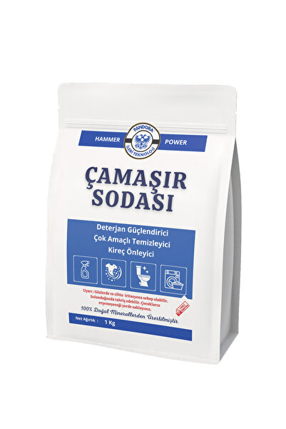 Doğal Çamaşır Sodası Washing Soda Kireç Önleyici 1kg