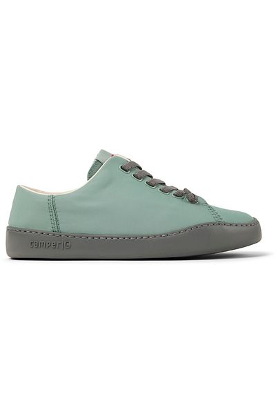 CAMPER Women's Lightweight Green Sneakers with Elastic Laces and Soft Flexible Sole PeuTouring