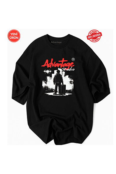 Advantage Tricou premium din bumbac 100% imprimat pe stradă