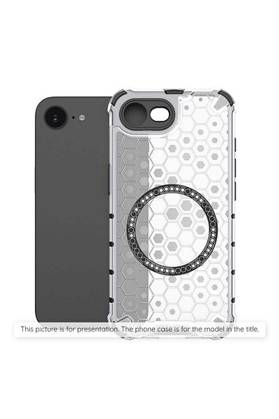 SKYDDAR INNOVATION Case for Xiaomi Redmi Note 14 4G (Regional), HoneyComb Shield MagSafe, White, sticker set