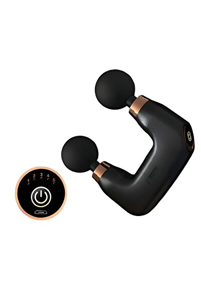 Biki مسدس المساج مزدوج الرأس جهاز تدليك عميق يوفر 5 سرعات، مزود بشريحة ذكية وبطارية تدوم طويلًا