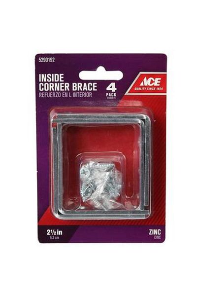 ACE Inside Corner Brace (6.3 cm, 4 pcs)