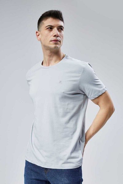 DOSXX Sport O-Neck Basic T-Shirt 94% Cotton 4% Lycra Short Sleeve Men's Tshirt